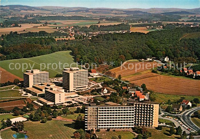 Bad Salzuflen Kliniken am Burggraben Kurklinik der LVA Fliegeraufnahme