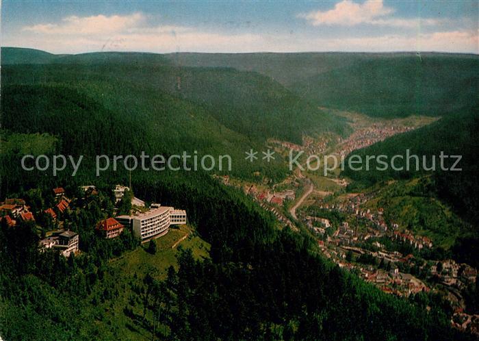 Bad Wildbad Kurort im Schwarzwald Fliegeraufnahme