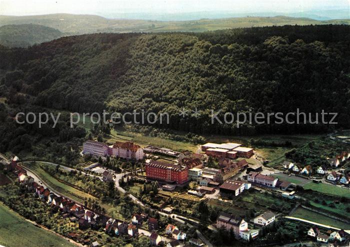 Wehrda Marburg Lahn Diakonissen Mutterhaus Hebron mit Krankenhaus Fliegeraufnahm