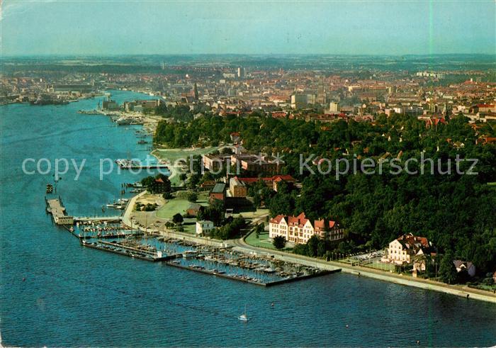 Kiel Sporthafen Duesternbrook und Stadt Fliegeraufnahme