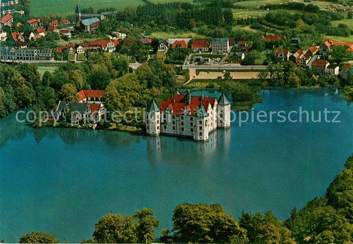 Gluecksburg Ostseebad Wasserschloss Flensburger Foerde Fliegeraufnahme