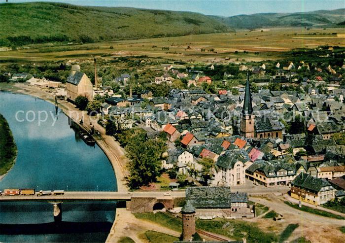 Holzminden Weser Fliegeraufnahme