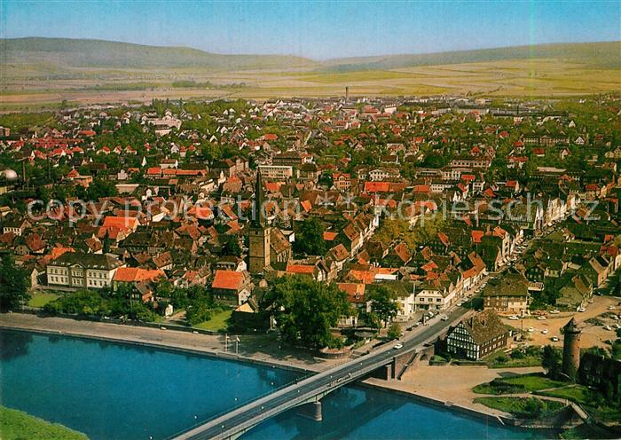 Holzminden Weser Fliegeraufnahme