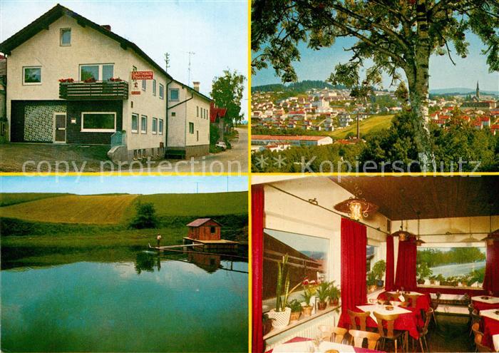 Freyung Gasthaus Pension Angelteich Panorama Alte Birke
