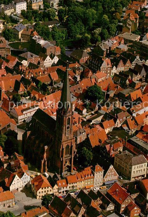 Lueneburg St Nicolai Kirche Solbad Moorbad Fliegeraufnahme