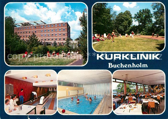 Malente-Gremsmuehlen Kurklinik Buchenholm Kegelbahn Hallenbad Restaurant