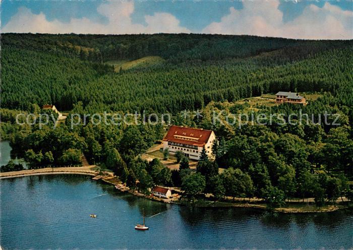 Koerbecke Moehnesee Jugendherberge Moehneseetalsperre Fliegeraufnahme