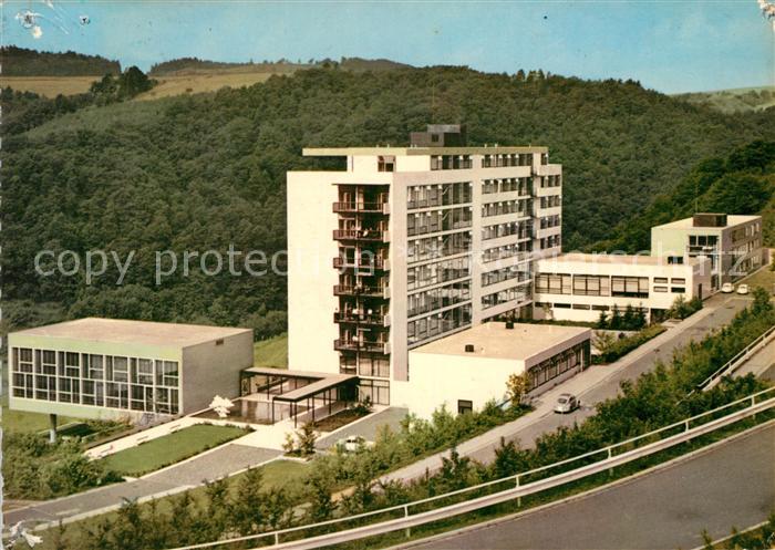 Manderscheid Eifel Eifelsanatorium Blick auf Mosenberg