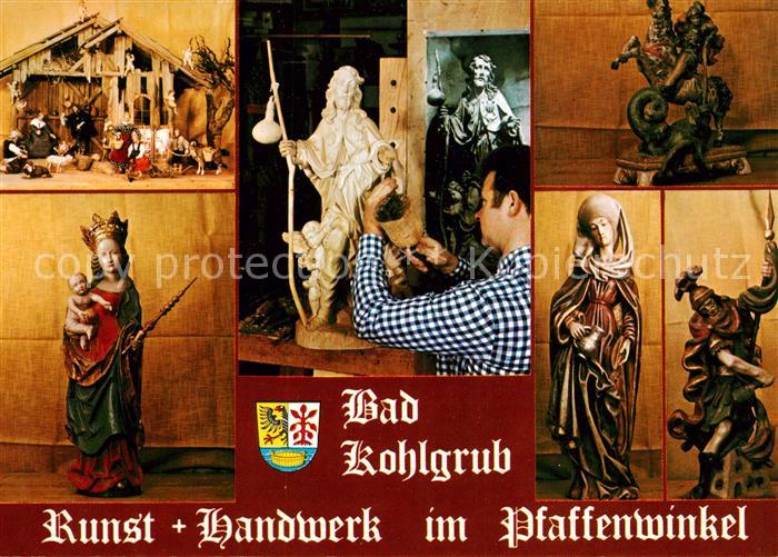 Bad Kohlgrub Haus Schatzloch Kunst und Handwerk Holzschnitzereien