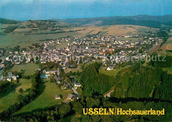 Usseln Heilklimatischer Kurort Wintersportplatz Fliegeraufnahme