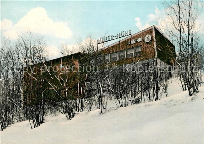 Usseln Berghotel Cafe Restaurant Bueller Hoehe im Winter