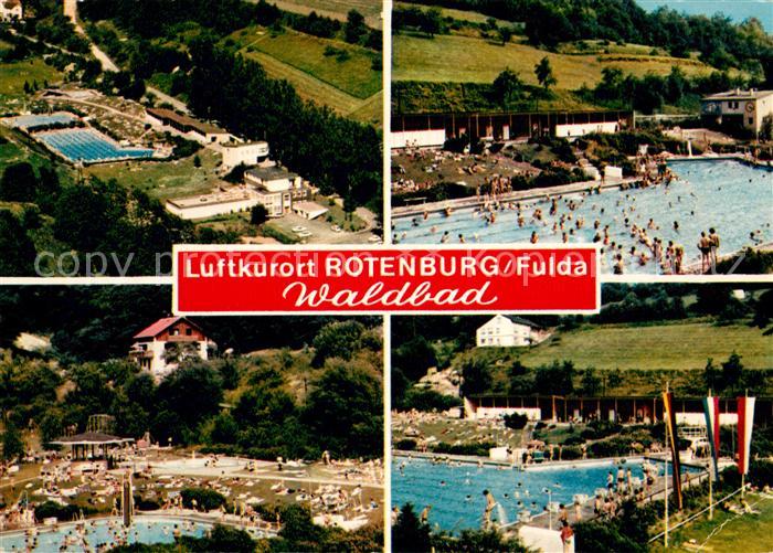 Rotenburg Fulda Waldbad Freibad Luftkurort Fliegeraufnahme