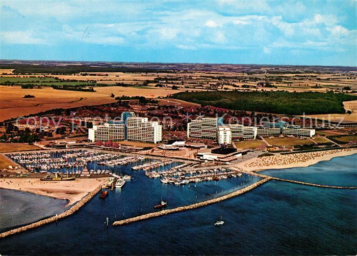 Damp 2000 Ostsee Resort Ferienpark Hafen Fliegeraufnahme
