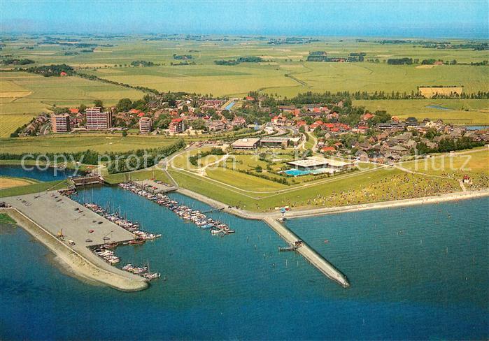 Schillig Nordseebad Hafen Fliegeraufnahme