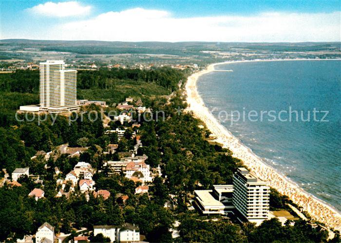 Timmendorfer Strand Ostseeheilbad Hotels am Strand Fliegeraufnahme
