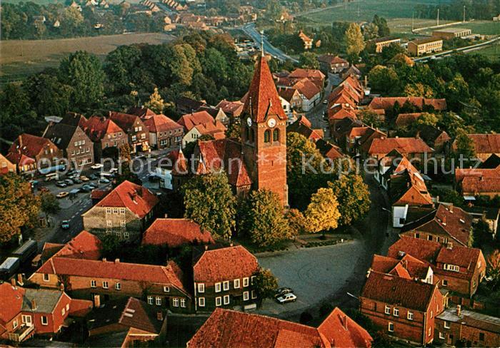 Dahlenburg Ortszentrum mit Kirche Fliegeraufnahme