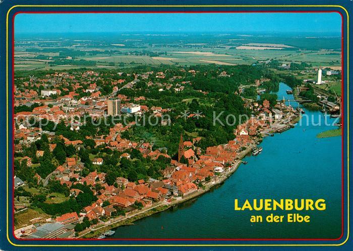Lauenburg Elbe Fliegeraufnahme