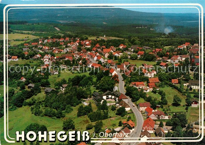 Hohegeiss Harz Kurort Fliegeraufnahme