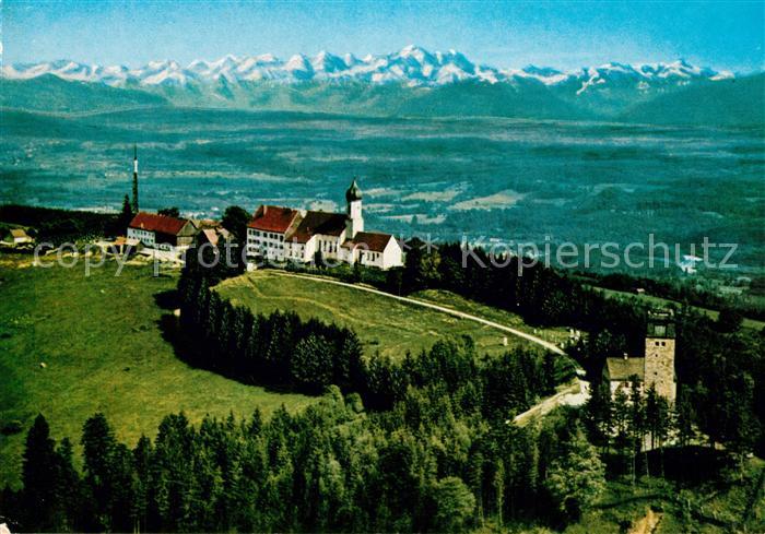Hohenpeissenberg Terrassencafe Restaurant Bayerischer Rigi Alpenpanorama Flieger