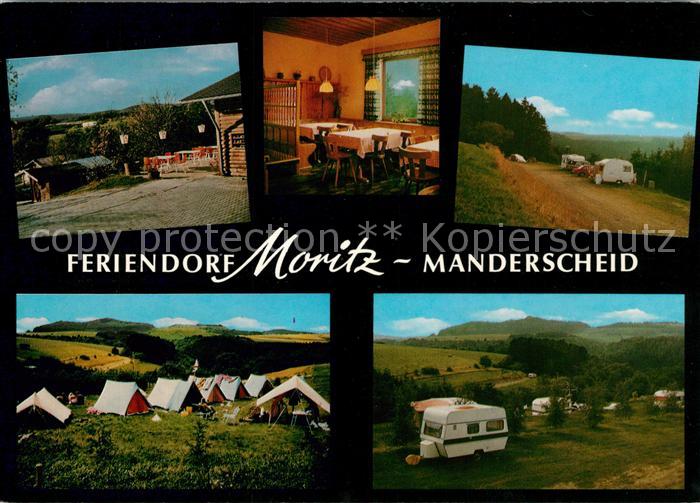 Manderscheid Eifel Feriendorf Moritz Campingplatz Landschaftspanorama
