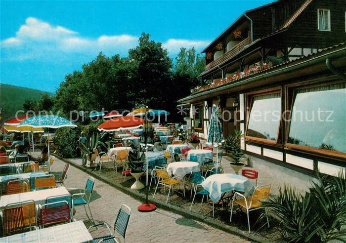 Sooden-Allendorf Bad Berggasthof Ahrensberg Terrasse