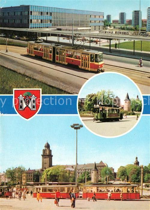 Plauen Vogtland Bahnhof Historische Strassenbahn Grotewohl Platz Wappen