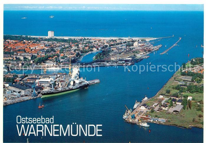 Warnemuende Ostseebad Fliegeraufnahme
