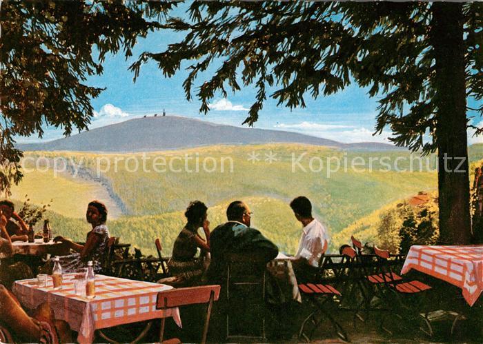 Harzburg Bad Waldgasthaus Rabenklippe Brocken Terrasse