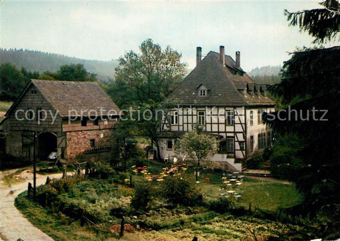 Schiesshaus Holzminden Gasthaus Pension Waldmuehle Fachwerk