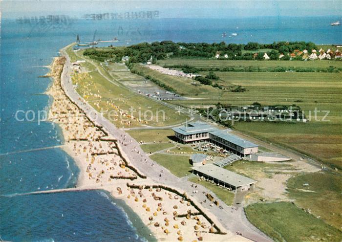 Cuxhaven Doese Nordseebad Fliegeraufnahme Strandhaus Hafen