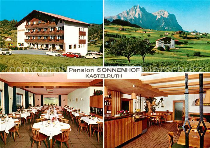 Kastelruth Suedtirol Pension Sonnenhof Speisesaal Panorama