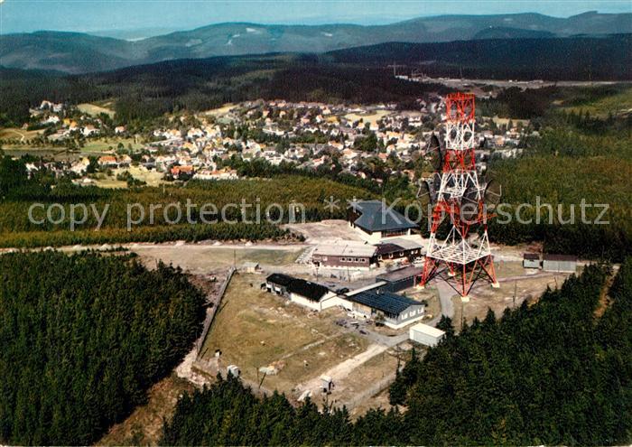 Hahnenklee-Bockswiese Harz Fliegeraufnahme Bergstation Bergbahn