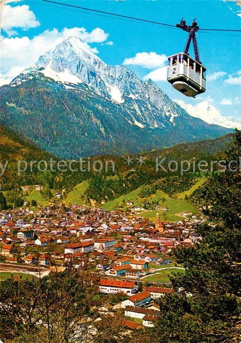 Mittenwald Bayern Karwendelbahn Wettersteinspitze Alpspitze