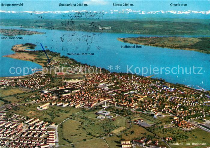 Radolfzell Bodensee Fliegeraufnahme Begkette