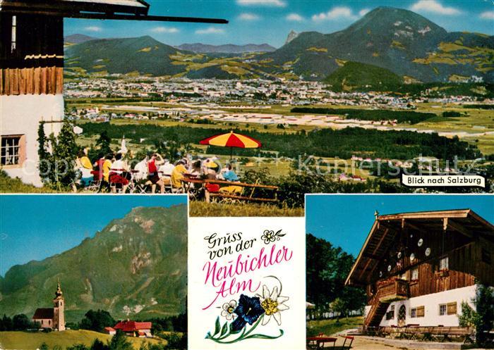 Neubichler Alm Piding Panorama Salzburg Kirche