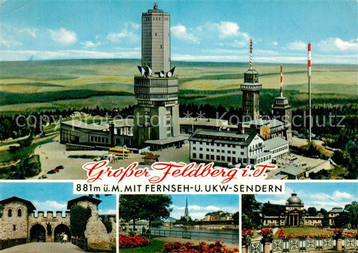 Grosser Feldberg Taunus Fernsehsender Saalburg Frankfurt Bad Homburg