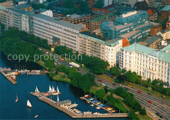 Hamburg Fliegeraufnahme Aussenalster