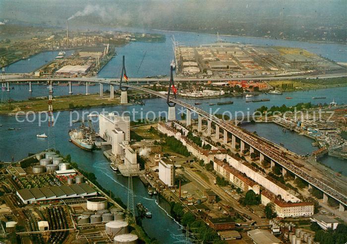 Hamburg Fliegeraufnahme Kohlbrandbruecke