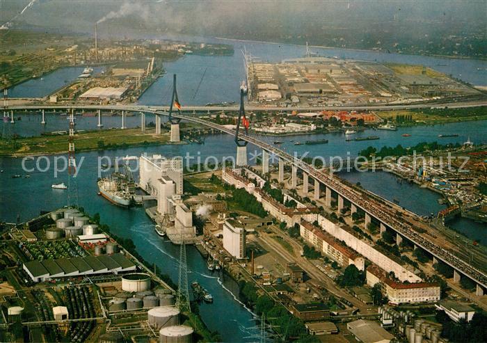 Hamburg Fliegeraufnahme Kohlbrandbruecke