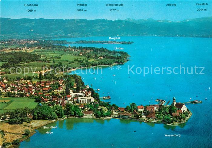Wasserburg Bodensee Fliegeraufnahme Lindau Bregenzerwald