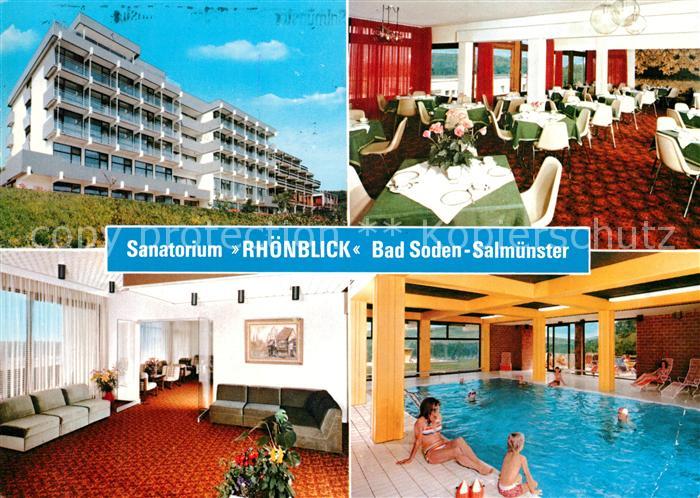 Bad Soden-Salmuenster Sanatorium Rhoenblick Hallenbad Speisesaal