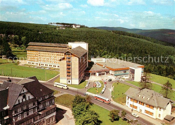 Oberhof Thueringen Fliegeraufnahme FDGB Erholungsheim Fritz Weineck