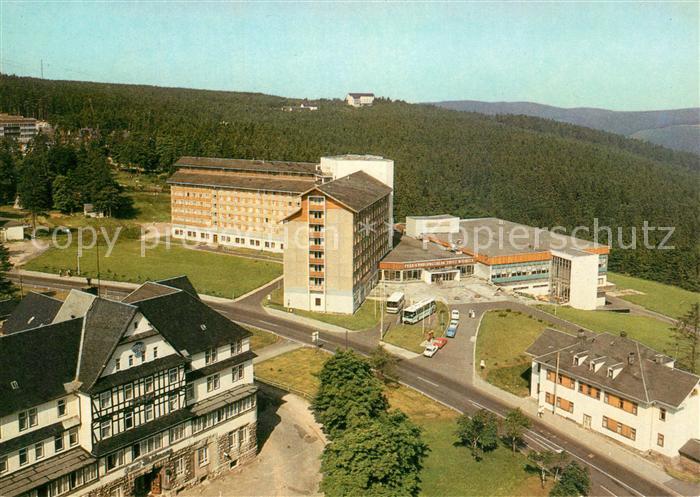 Oberhof Thueringen Fliegeraufnahme FDGB Erholungsheim Fritz Weineck