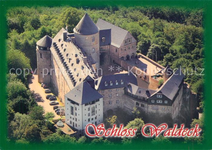 Waldeck Edersee Schloss Fliegeraufnahme Kellerwald-Edersee