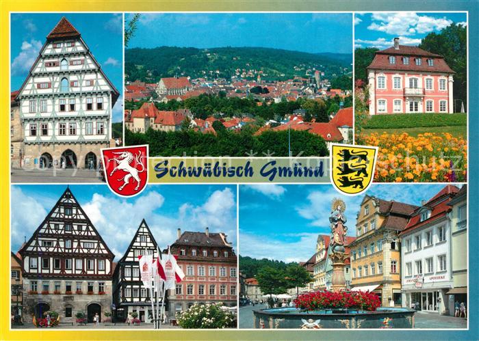Schwaebisch Gmuend Ortsansichten Fachwerkhaeuser
