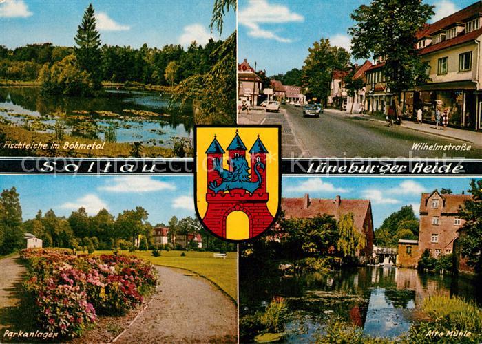 Soltau Wilhelmstrasse Alte Muehle Fischteiche Boehmetal Parkanlagen
