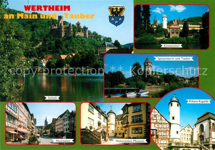 Wertheim Main Kittsteintor Schloss Marktplatz Kilians-Kapelle