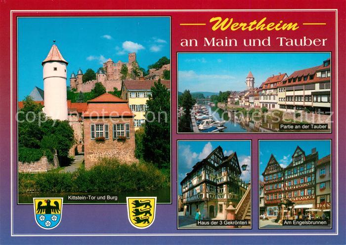 Wertheim Main Engelsbrunnen Haus der 3 Gekroenten Kittsteintor