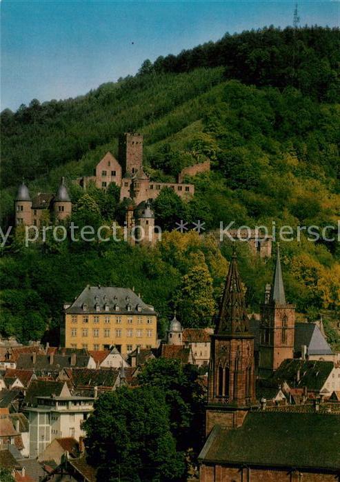 Wertheim Main Katholische und Evangelische Kirche Ruine Altes Schloss