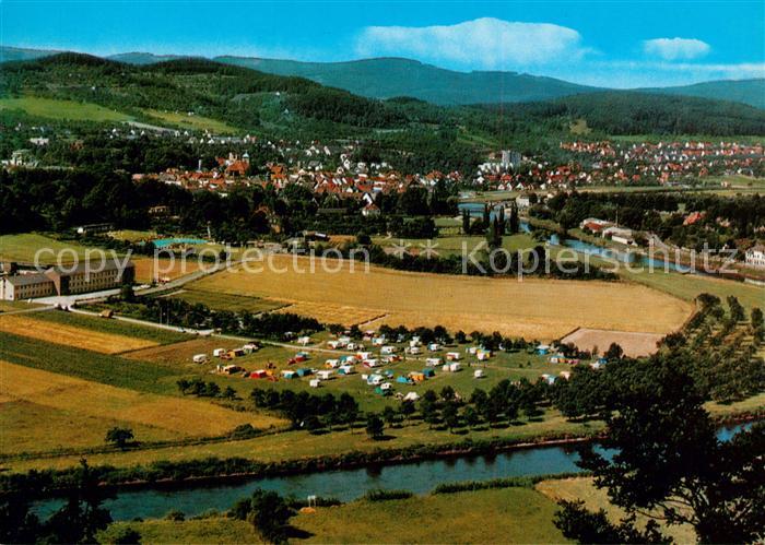 Witzenhausen Fliegeraufnahme Campingplatz